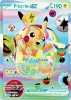 Pikachu ex anniversary card